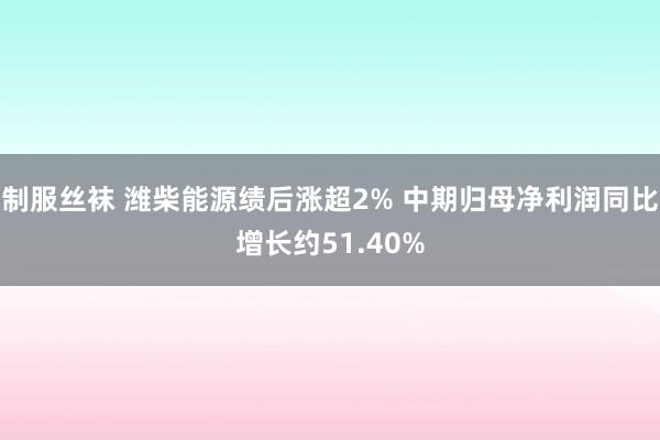 制服丝袜 潍柴能源绩后涨超2% 中期归母净利润同比增长约51.40%