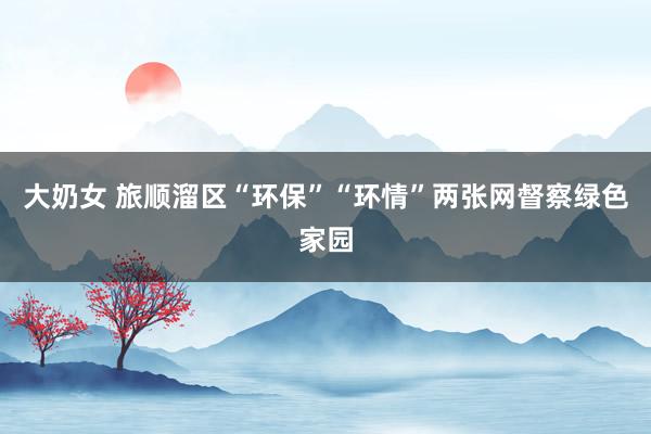 大奶女 旅顺溜区“环保”“环情”两张网督察绿色家园